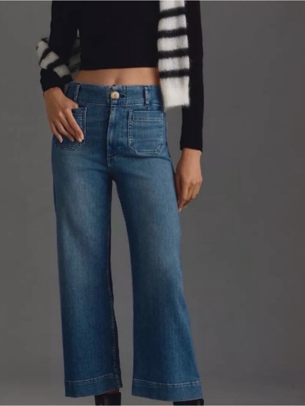The Colette High-Rise Wide-Leg Jeans by Maeve from Anthropologie